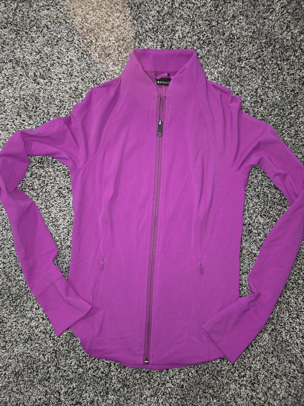 Athleta Women's Magenta Full-Zip Utility Jacket